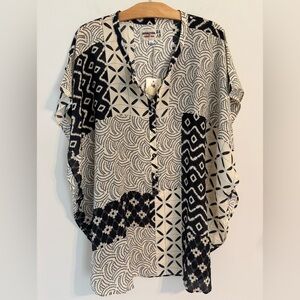 NWT Johnny Was Pete & Greta Silk Marasusa Poncho